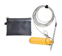 SELVFZ Fish Stringer Stainless Steel Fishing Stringer 2m 6m 8m PVC Wire For Kayak And Shore Fishing Saltwater With Coated Stainless Cable And Float Ball