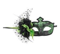 SELVFZ Flower Masquerade Half Face Masquerade Feathered Halloween Eyewears For Women Wedding Masquerade Party Fashionable Party