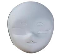 SELVFZ For Halloween Cosplay Party Hand Unpainted Masquerades Paintable White