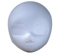 SELVFZ For Halloween Cosplay Party Hand Unpainted Masquerades Paintable White
