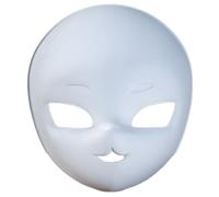 SELVFZ For Halloween Cosplay Party Hand Unpainted Masquerades Paintable White