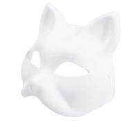 SELVFZ Foxes Masquerade Japanese Anime Cosplay Hand-Painted Party Half Face For Halloween Half Face Hand-paint Foxes Masquerade For Halloween