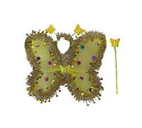 SELVFZ Girls RolePlay Butterflies Costumes Princess Fairy Headband 3Pcs Halloween Cosplay-Party Props Princess Light Up