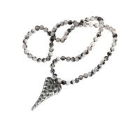 SELVFZ Handmade Necklace Featuring Natural Stone Beads And Alloy Heart Pendant For A Unique Fashion Statement Spiritual Jewelry