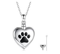 SELVFZ Heart Shape Urn Necklace Set Ashes Mementoes Pet Pendants Pet Memorials Lockets For Ashes Memorials Jewelry