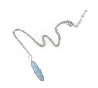 SELVFZ Hexagonal Crystal Pendant Necklace Vintage Spiritual Jewelry Winding Wire Stone Necklace For Women Girls Friend Stone Necklaces