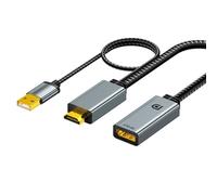 SELVFZ High Speed Converter Adapter Cable 4K@60Hz Video Transfer Fit For Graphics Card Monitors PC Laptop Gaming And Office Use Aluminum Adapter