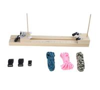 SELVFZ I Shape Wood Frame Jigs Hand Knitting Jigs Adjustable Maker Paracords Maker Hand Craft Tool Paracord Making Tool