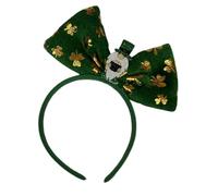 SELVFZ Irish Leprechaun Fashionable Head Hoop Green Bowknot Hair Ornament Hair Styling Tool For Children Adults Photo Props Irish Culture Celebration
