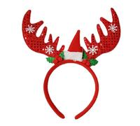 SELVFZ Kids Headband For Christmas Celebrations Flashing Modes Cute And Unique Deer Horn Designs Reindeer Antlers Hair Band Red Adjustable Headban Hair Hoop