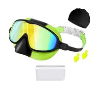SELVFZ Kids Swim Goggles With Earplugs And Hat For Boy Girl Children Wide View Swimming Goggles Water Frogs Resistant Child Gear With Earplugs & Hat