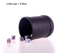 SELVFZ KTV Pub Night Party Game Gambling Box With 5 Dices PVC Cup Board Game For Kids Bulk