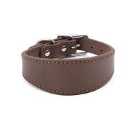 SELVFZ Leathers Greyhounds Collars Soft Padding Wide Collars For Whippets Lurchers Salukis Large Breeds Pet Accessories