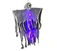 SELVFZ Lighted Skull Specter Ornament Halloween Skeleton Hanging Props For Home Haunts House Decorations