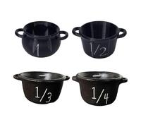 SELVFZ Magical Halloween Kitchens Tool 4 Piece Witches Cauldron Measuring Cups For Baking Candy Party Supplies And Witchcrafts