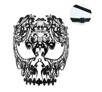 SELVFZ Masquerade Rhinestones Iron Face Princess Costumes Party Mardi Gras For Adult Women Men Gifts Mardi Gras