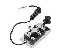 SELVFZ Morse Key Telegraphing Key Shortwave Radio Communication Teaching Hand Key ShortWave Radio Morse CW TelegraphKey Stainless Steel Construction