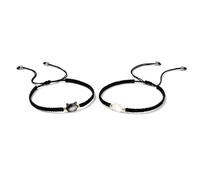 SELVFZ Natural Moonstone Unique Design Charm Bangle Handwoven Wrist Link Chain Party Accessories for Girl
