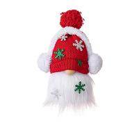 SELVFZ Nordic Christmas Knitted Hat With Ear Muff Christmas Faceless Doll Ornaments Festive Decor For Home Office Knitted Hat