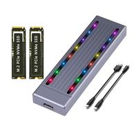 SELVFZ NVME SSD Enclosure Adapters USB C 3.2 Gen2 10Gbps PCIe MKey 2230 2242 2260 2280 Drive Case NVME SSD Enclosure