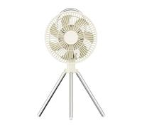SELVFZ Outdoor Camping Fan 3 In 1 Stand Ceiling Fan 10000mAh Rechargeable 5-Gear Winds 3 Light Effects Tent Fans Head-shaking