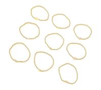 SELVFZ Pack of 9 Fashionable Gold Bracelets Featuring Star and Moon Designs for Women Suitable for Various Occasions Casual Bracelets