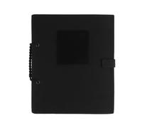 SELVFZ Patches Display Holder With 4 Page 30x24.5cm Flip-Page Patches Booklet Organiser For Hook & Loop Storage Organiser Book Storage