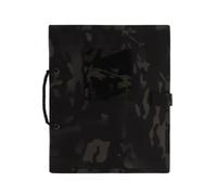 SELVFZ Patches Display Holder With 4 Page 30x24.5cm Flip-Page Patches Booklet Organiser For Hook & Loop Storage Organiser Book Storage