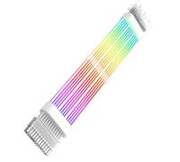 SELVFZ PC Computer 24Pin Extension Cable Power Cord With Addressable ARGB Lighting Warm Effect 5V3Pin Connectors ARGB Extension Cable