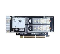 SELVFZ PCIe 5.0 To NVMe Adapter Card NVME Expansion Hard Drive Easy Installation For 2230 2242 2260 2280