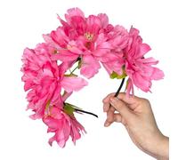 SELVFZ Peony Headband Artificial Flower Headwear Wedding Party Photo Props Party Headwear Cosplay Accessories Elegant Hair Accessory