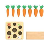 SELVFZ Plugging Toy Wooden Sorting Game Wooden Carrot Board Toy For Activity Center Children Hand Grabbing Education Tangram For Kids Tangram Puzzle