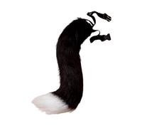 SELVFZ Plush Faux Foxes Tail Unique Hanging Accessory Individualized Plush Faux Foxes Tail For Party Costumes And Everyday Realistic Foxes Tail