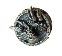 SELVFZ Portable Brass Dragon Pendant Practical Brass Dragon Pendant Designed for Outdoors Adventures and Crafting Projects