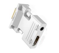 SELVFZ Portable HDTV To VGA Converters 1080P With 3.5mm Port For Traveling And Business Trip HDMIs-VGA Adapter HDMIs To VGA Adapter