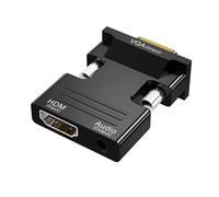 SELVFZ Portable HDTV To VGA Converters 1080P With 3.5mm Port For Traveling And Business Trip HDMIs-VGA Adapter HDMIs To VGA Adapter