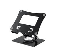 SELVFZ Portable Laptop Stand Foldable Base Notebook Stand Bracket 360 Degree Rotatable Laptop Computer Cooling Bracket Aluminum