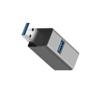SELVFZ Portable Metal USB3.0 Expansion Hubs 3Port USB Expander Simultaneous Connection Not Driver Required 5Gbps Transfer Portable USB Expander For Laptop