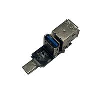 SELVFZ Portable USB C Expansion Module 5Gbps Data Sync Type To 1 Channel USB3.0 And 2 Port USB2.0 For Office Travel Use USB Adapter For PC Tablets