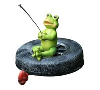 SELVFZ Realistic Floating Frogs Sculpture Weather Resistant Waterproof Design Resins Figurine For Poolsides Or Yard Decors Floating Frogs Ornament