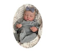 SELVFZ Realistic Reborns Newborn Baby 19Inch Infant Doll Silicone/Cloth Body Baby With Clothes And Accessory Set Reborns Boy Girl Newborn Silicone Full Body Realistic