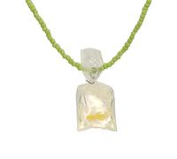 SELVFZ Resin Pendant Necklace Clear Water Bag Pendant Necklace Unique Chain Necklace For Women Girls Kids