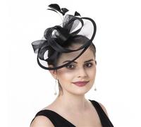 SELVFZ Sophisticated Fascinator Feathered Headwear For Adults Soft Headpiece Great For Themed Parties Fashion Styling Accessories Horse Racing Event Headpiece