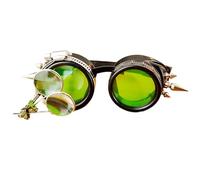 SELVFZ Steampunks Goggles With Rivets Middle Ages Glasses Retro Steampunks Glasses Halloween Cosplay Glasses For Theme Party Middle Ages Glasses Steampunk Goggles Gothic Steampunk Glasses With Rivets