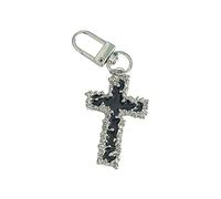 SELVFZ Stylish Electric Guitar Keychain Pendant Butterfly Keyrings Unique Heart Key Ornament Fashion Bag Pendant Metal Texture