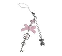 SELVFZ Stylish Phone Charm Long Lasting Bowknot Pendant Fashion Phone Accessory Acrylic Bag Pendant for Any Occasion Bag Charm