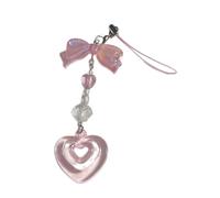 SELVFZ Stylish Phone Charm Long Lasting Bowknot Pendant Fashion Phone Accessory Acrylic Bag Pendant for Any Occasion Bag Charm