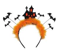 SELVFZ Terrifying Bats Castles Garland Headband Cosplay Accessories Headdress With Party Wear Boys Girls Halloween Party Accessory