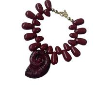 SELVFZ Travel Friendly Conch Necklace Lightweight Design Pendant Neckchain Jewelry For Beach Parties Outdoor Activities Gifts Collar Chain