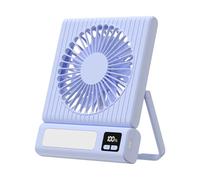 SELVFZ Travel Friendly Desktop Fan With Long Battery Life USB Rechargeable Fan 3Speed For On Traveling Cooling Portable
